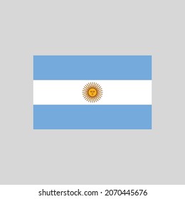 Flag von Argentinien Farbe Linie Element. Vektorelement für Webseiten, mobile App, Promo.  UI UX GUI Design Element. 