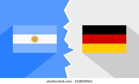 flag of argentina and germany