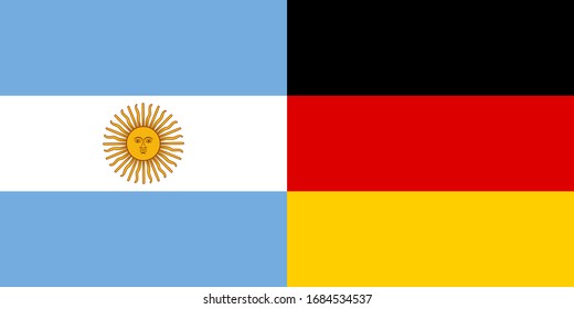 flag of argentina and germany