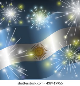 Flag of Argentina. Independence Day.