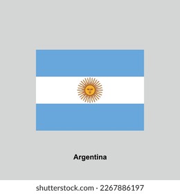 flag of Argentina isolated vector illustration