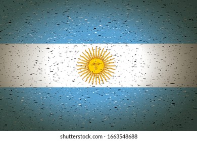 bandera argentina de fondo retro