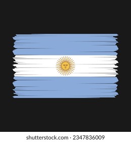 Bandera de Argentina con fondo transparente