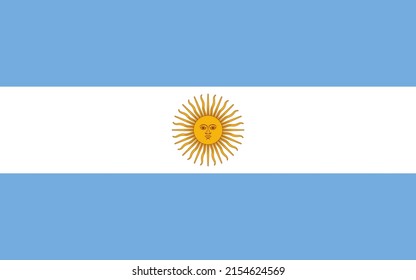 flag of the Argentina in vector.