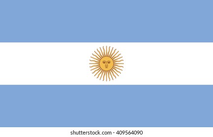 Flag of Argentina vector graphics