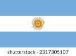 Flag of Argentina - Vector illustration.