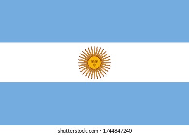 Flag of Argentina. Vector Illustration