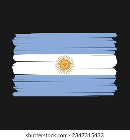 Indicador vectorial de la bandera argentina