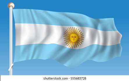 Flag of Argentina - vector illustration