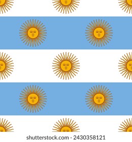 Bandera Argentina vector sin