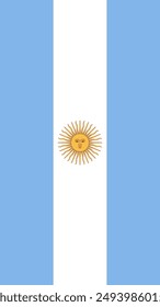 Bandera de Argentina, arreglo de Vertical de la bandera en forma de Anuncio (Anuncio)