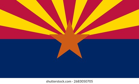 Bandera de Arizona 16:9, Bandera de Arizona