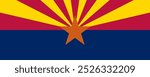 Flag of Arizona, long version, Vector Images