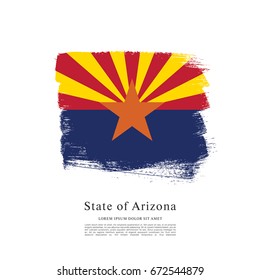 Flag of Arizona. United States of America