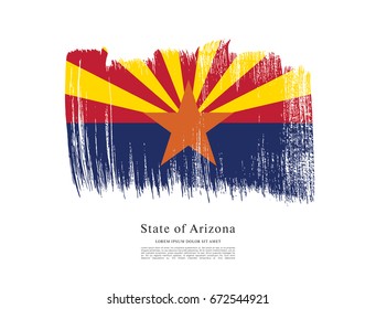 Flag of Arizona. United States of America