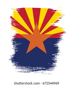 Flag of Arizona. United States of America