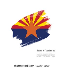 Flag of Arizona. United States of America