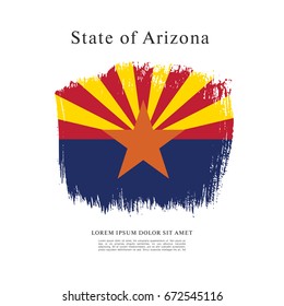 Flag of Arizona. United States of America