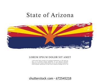 Flag of Arizona. United States of America