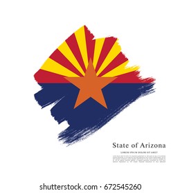 Flag of Arizona. United States of America