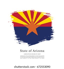 Flag of Arizona. United States of America