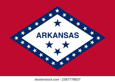 Flag of Arkansas, 3:2 Format, Arkansas Flag