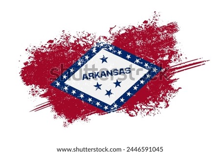 Flag of Arkansas, symbol of the US State