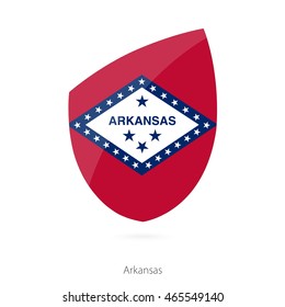 Flag of Arkansas. Vector Illustration.