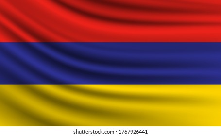 Flag of Armenia background template.