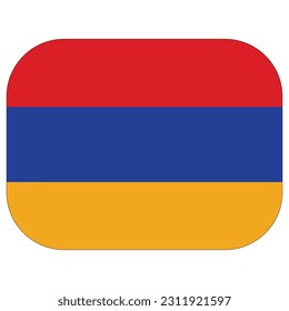 Bandera de Armenia en forma de diseño