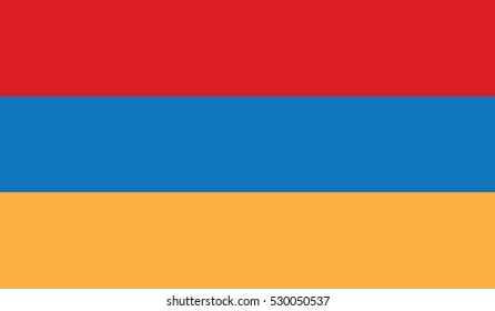 flag of armenia vector icon illustration eps10