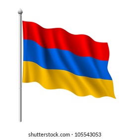 Flag of Armenia, vector illustration
