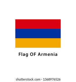 flag of ARMENIA vector illustration