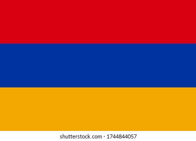 Flagge Armeniens. Vektor-Abbildung