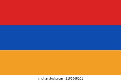 Flag of the Armenia. Vector illustration.