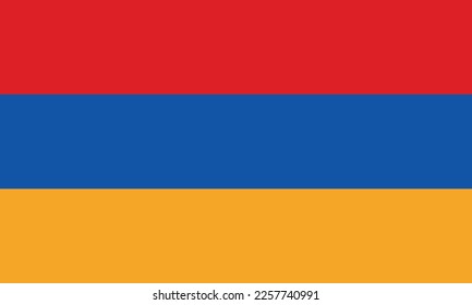 Flag of Armenia vector illustration.