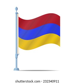 Flag of Armenia vector illustration