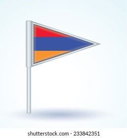 Flag of Armenia, vector illustration