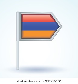 Flag of Armenia, vector illustration