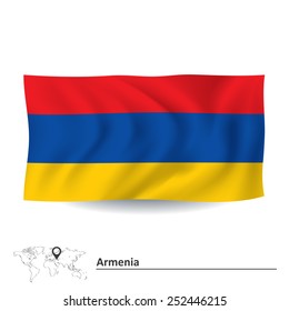Flag of Armenia - vector illustration