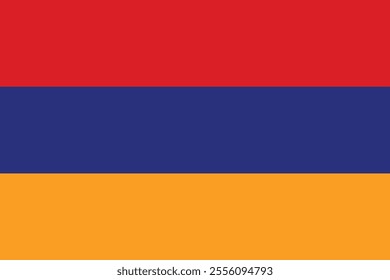 Flag of Armenia Vector illustration.