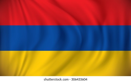 Bandeira da Armênia - ilustração vetorial