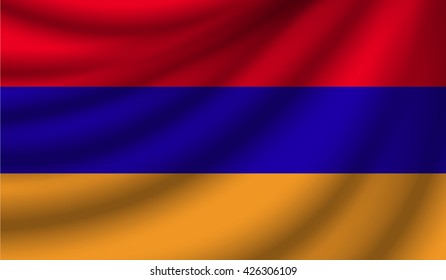 Flag of Armenia, vector illustration