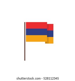 flag of Armenia. vector illustration