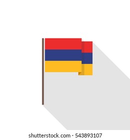 flag of Armenia. vector illustration