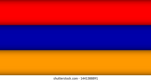Flag of Armenia. Vector illustration. Patriotic background.