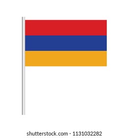 Flag of Armenia.Armenia Icon vector illustration,National flag for country of Armenia isolated, banner vector illustration. Vector illustration eps10.