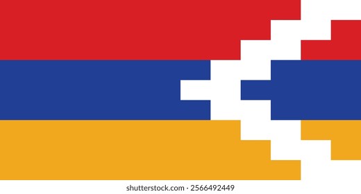 Flag of Artsakh logo icon