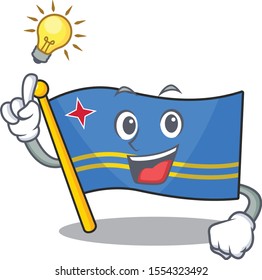flag aruba character have an idea cartoon style mascot