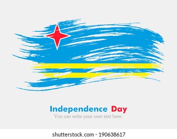 Flag of Aruba. Independence Day